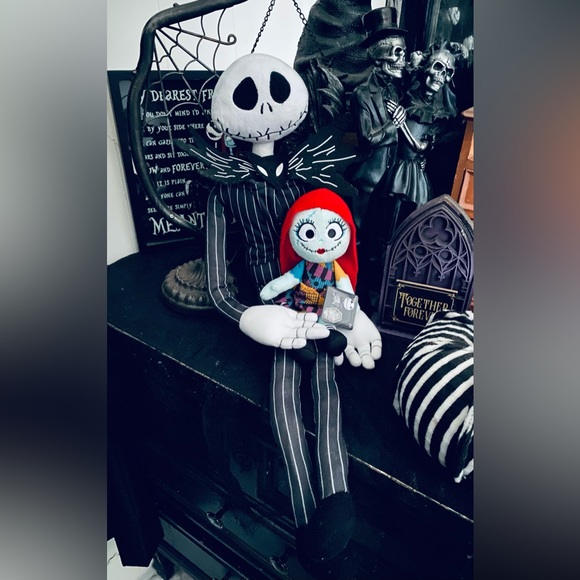 Nightmare Before Christmas Jack Skellington Sally Plush Set